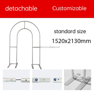 Nouvelle Arrivée 2025 : Arche de Mariage de Luxe Blanc et Or, Support Réglable, Tissu Suspendu, Style Indien Moghul Moderne pour Scène d'Événement - Product Image 3