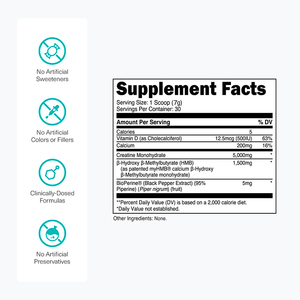 Suplemento Pre-Entrenamiento Creatina HMB en Polvo Optimum Nutrition para Apoyo Muscular y Energético en Adultos - Product Image 2