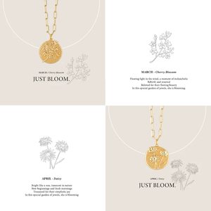 Collar con colgante de oro para cumpleaños, collar con flor prensada de <span class=keywords><strong>nacimiento</strong></span>, regalo del Día de la madre - Product Image 6