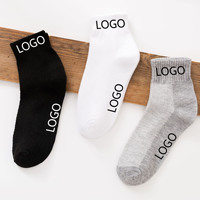 Livraison en usine Logo personnalisé Chaussettes en coton pour adultes Chaussettes de cheville personnalisées avec caractéristique antibactérienne pour un usage quotidien