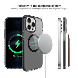 Funda magnética a prueba de golpes transparente Clear Bumper Hybrid PC TPU para <span class=keywords><strong>iPhone</strong></span> 16/15 Pro/15 Pro Max - Product Image 5