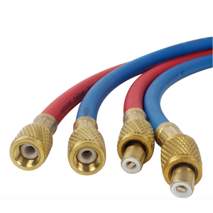 Kit <span class=keywords><strong>de</strong></span> tuyaux <span class=keywords><strong>de</strong></span> récupération et <span class=keywords><strong>de</strong></span> remplissage <span class=keywords><strong>de</strong></span> réfrigérant pour <span class=keywords><strong>climatisation</strong></span> |   Double manomètre haute/basse pression |   Laiton et caoutchouc |   Usage commercial et domestique | - Product Image 2