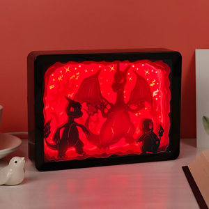 Cadeau de noël 3D Anime veilleuse USB télécommande LED boîte à lumière cadeau créatif pour enfants chambre décoration papier découpé boîte à lumière - Product Image 2