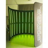 Portable 360 Photo Booth Toile de Fond Led Lumières Alimenté Par Batterie Changement De Couleur Led Lumière Pour Cabine Photo 360 2022