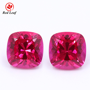Redleaf Đồ Trang Sức Chất Lượng Cao Đá Quý Giá Cushion Cut Loose Corundum Red Lab Grown <span class=keywords><strong>Ruby</strong></span> Stone - Product Image 1