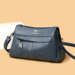 Women's Branded Trending Hand Bags Female Causal Shoulder <b>Handbags</b> Embroidery Thread <b>Small</b> PU Leather Crossbody Bags - Product Image 1