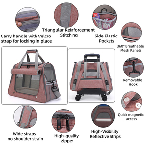 Con Chó Sling Tàu Sân Bay Vật Nuôi Tote Túi Mềm Mèo Tàu Sân Bay Với Cửa Sổ Thoáng Khí Tay Miễn Phí Cho Du Lịch Ngoài Trời - Product Image 6