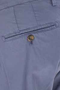 Selección cuidadosa Diseñador Pantalones de uso diario Briglia Pantalones elásticos de algodón azul con trabillas para cinturón - Product Image 3