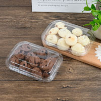 Boîte à gâteau à salade en plastique jetable PET transparente de qualité alimentaire pour emballage blister à clapet avec gaufrage