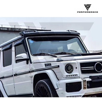 Accessoires de voiture en fibre de carbone style 4x4, becquet de toit avant LED de deuxième génération pour Mercedes Benz Classe G W463 G63 2008-2018