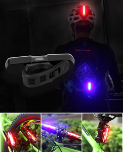 Vente <span class=keywords><strong>en</strong></span> gros de lampes de vélo rechargeables par USB, phare avant et arrière de sécurité pour vélo, éclairage LED pour vélo, facile à installer - Product Image 4