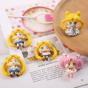 Set de Figuras de <span class=keywords><strong>Sailor</strong></span> <span class=keywords><strong>Moon</strong></span> y Chibiusa en Pose, Ideal para Amantes del <span class=keywords><strong>Anime</strong></span>, Decoración de Escritorio e Ideas de Regalo Únicas - Product Image 2