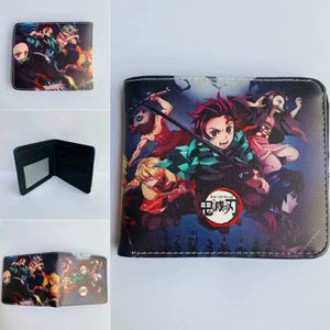 Portefeuille court pliable en PU de haute qualité, 32 couleurs, Anime Demon Slayer <span class=keywords><strong>Kimetsu</strong></span>, portefeuille mignon - Product Image 2