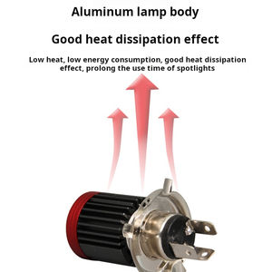 ไฟสปอร์ตไลท์มอเตอร์ไซค์ยี่ห้อ Yosovlamp พร้อมไฟสูง-ต่ำในตัว รุ่นตาแมว H4 แบบสองขา แสงสว่างพิเศษ สำหรับดัดแปลง - Product Image 3