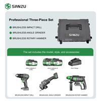 Ensemble perceuse et meuleuse d'angle sans fil, sans balais, avec marteau perforateur, batterie lithium 20V