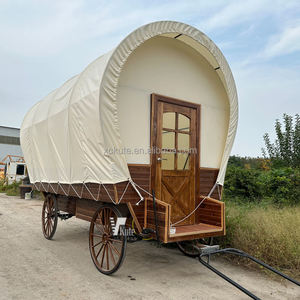 Caravane de traction, Remorque de camping, Maison en bois, Tente de camping tout-terrain, Van de voyage, Chariot de glamping - Product Image 6