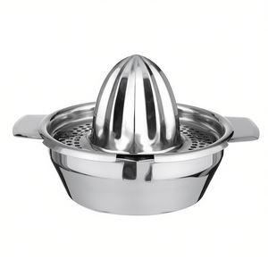 Exprimidor de cítricos con bandeja recolectora, exprimidor manual de acero inoxidable para cítricos - Product Image 2
