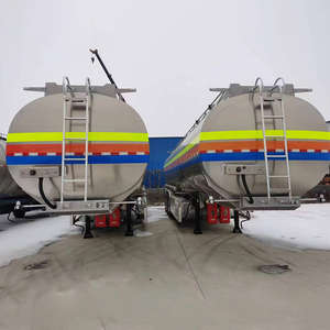 Semi-remorques citerne à carburant en alliage d'aluminium et acier inoxydable, 2, 3 ou 4 essieux, 45000-50000 litres, 6 bacs, 42 m³, 3 compartiments, à vendre - Product Image 6