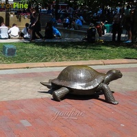 Artisanat antique, statue de tortue et d'enfants en bronze fait à la main en cuivre, à vendre