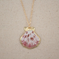 Dainty Bohème Pendentif Étanche En Acier Inoxydable Coquillage Conque Naturel 18K Or Trempé Shell Collier D'été Plage Bijoux