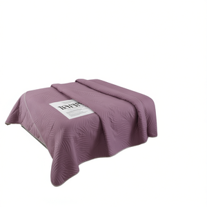 Ultra Light <b>King</b> <b>Size</b> Mauve Quilt Solid Polyester Cotton Modern All Season Home <b>Bedding</b> - Product Image 1