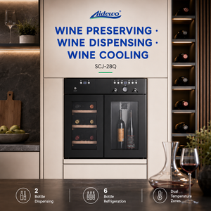 Máquina Integrada SCJ-28Q para Conservación y Dispensación de <span class=keywords><strong>Vino</strong></span> con 7-18 Funciones ° Refrigerador de 6 Botellas con Control de Temperatura C - Product Image 1