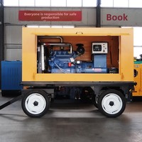 Groupe électrogène diesel mobile sur remorque 10kW 20kW 30kW 40kW 50kW, étanche, unité d'alimentation KD-50GF 400/230V ATS, fabricant