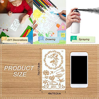 Ensemble de 24 pochoirs pour agenda, modèles réutilisables en plastique pour carnet, journal, scrapbooking, dessin DIY