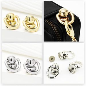 Anillas en D para bolsos, remaches de cuero, tachuelas metálicas con bola, remaches de tornillo para cuero, herrajes giratorios para bolsos, para la fabricación de bolsos y mochilas - Product Image 5