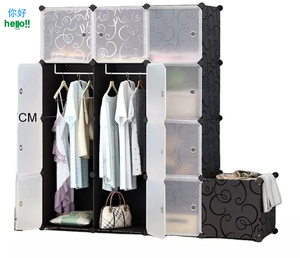 <strong>6</strong>-<strong>cube</strong> Closet <strong>Storage</strong> Shelves <strong>Cubes</strong> Organizer Diy Plastic Closet Cabinet Modular Plastic Shelves <strong>Storage</strong> - Product Image 4