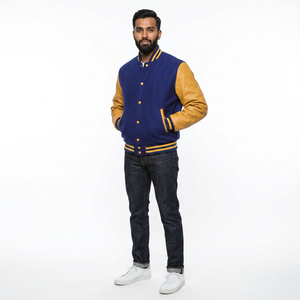 FINER THREADS Custom Letterman Varsity Jacket for Men OEM Supplier Pakistan Winter Breathable Trendy Youth Apparel Jacket - Product Image 1