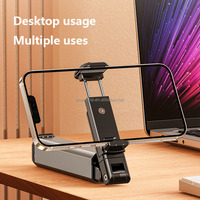 Support de téléphone portable de bureau réglable multifonctionnel et pliable de qualité supérieure pour avion mobile à rotation multiple