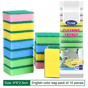 Kitchen Cleaning Supplies Dish Washing Sponge Cleaning Cloths Solve Kitchen Problem Sponges Scouring Pads Manufacturer