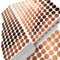 Points de cuivre en stock pour circuits papier, projets STEM, autocollants conducteurs auto-adhésifs, points de cuivre en feuille