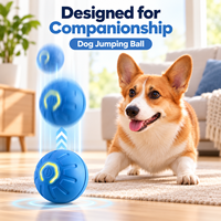 Balle interactive automatique pour chien, balle rebondissante à mouvement autonome pour l'exercice en intérieur, jeu amusant pour animaux de compagnie