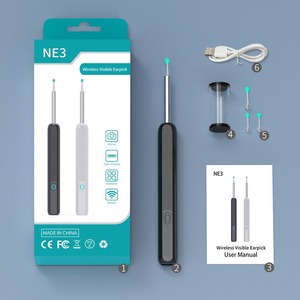 Kit <span class=keywords><strong>de</strong></span> limpiador <span class=keywords><strong>de</strong></span> cuchara con luz Led recargable para eliminación <span class=keywords><strong>de</strong></span> <span class=keywords><strong>cera</strong></span> <span class=keywords><strong>de</strong></span> oído eléctrico inteligente inalámbrico con cámara - Product Image 5