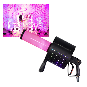 Fabrieksdirect 20W Handheld LED <span class=keywords><strong>CO2</strong></span> Confettikanon IJzer RGB 3-in-1 voor Disco Party Bruiloft Festival - Product Image 1
