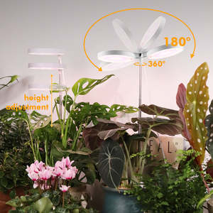 Lámpara de Cultivo LED J&C Planter Mate 7.5w Cretivity, Anillo de Luz de Cultivo para Plantas de Interior, Espectro Completo - Product Image 4