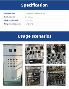 BSMJ0.45-5-3 chawf ตัวเก็บประจุชนิดแห้ง3เฟส450V 5Kvar 50Hz เครื่องปฏิกรณ์60831 IEC - Product Image 5
