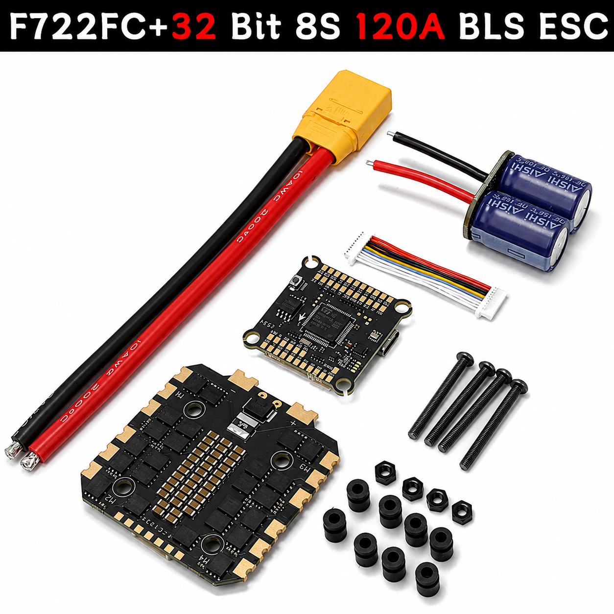 F722FC+32 Bit 8S 120A BLS ESC