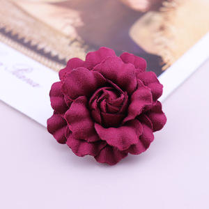 Stereo piccola camelia profumata 7.5cm Premium spilla artigianale accessori completo maglione cappotto fiore spilla - Product Image 6