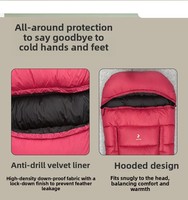 Sac de couchage pour adultes, style enveloppe, pour le camping et les voyages, vente en gros, hiver, chaud, imperméable, portable, à transporter à la main