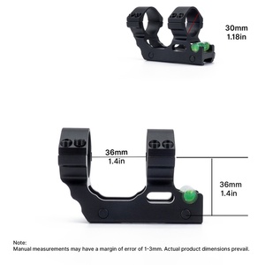 Support de lunette optique ACUMETA - Tube de 30 mm, Monture de 20 mm, Hauteur centrale de 1,4 pouce |   Avec niveau à bulle intégré pour l'optique extérieure - Product Image 3