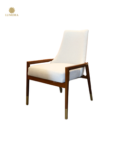 Modern Ergonomic Wood Dining Blake Armchair with <b>Backrest</b> and Stable Design for Home Office & Apartment Use - Product Image 1