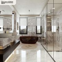 Panneau en pierre frittée à veinage noir et blanc brillant, résistant à l'usure, carrelage mural pour salle de bain, remplace le marbre naturel, 1200*2400mm