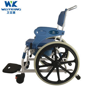 Silla de baño Manual con ruedas, orinal de mesita de noche, asiento de inodoro, cómoda, extraíble, 894 - Product Image 5