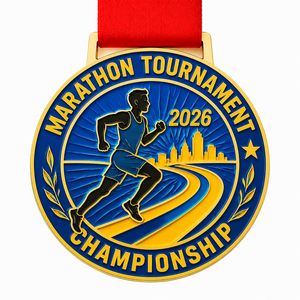 Personalized Custom Souvenir <b>Gifts</b> Enamel 2D 3D Award <b>Marathon</b> Gold Brass Silver Metal Sports Run Custom <b>Marathon</b> Medal - Product Image 1