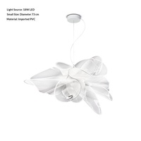Lampe suspendue papillon La Belle Etoile LED PVC 3000K, lampe créative de designer pour salon, salle à manger, chambre à coucher