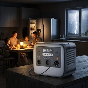 Intelligent 1200W <b>Portable</b> Power Station Solar Generator Pure Sine Wave Smart UPS PD 100W Outdoor Backup - Product Image 5