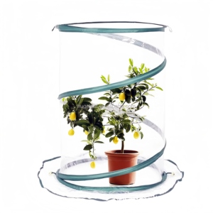Invernadero de Jardín Redondo Portátil y Mini, con Diseño Moderno de Fácil Montaje, para Protección de Plantas y Cubierta Contra Heladas - Product Image 2